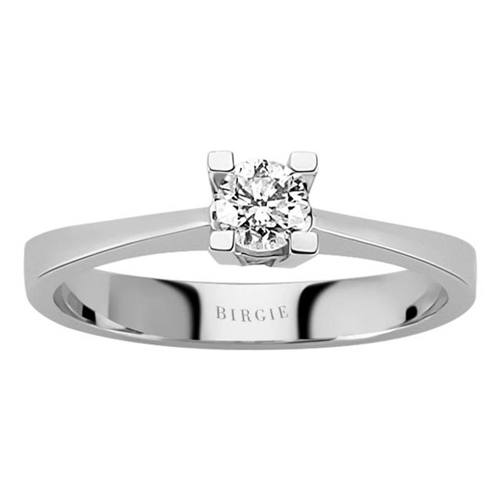 Bague solitaire diamant 0,27 carat