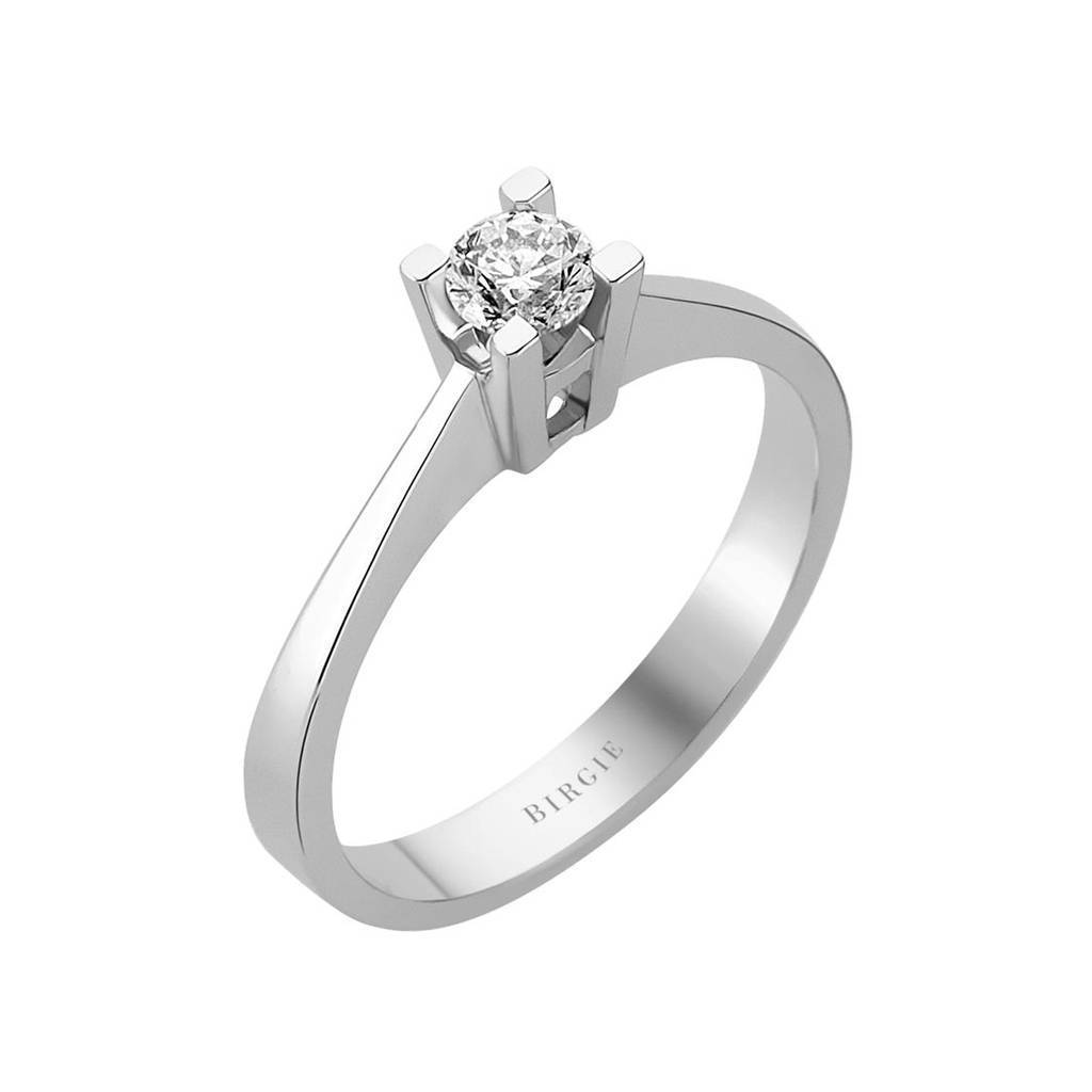 Bague solitaire diamant 0,27 carat