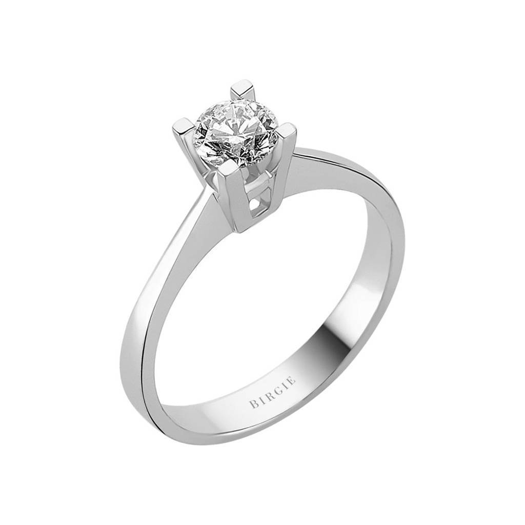 Bague solitaire diamant 0,52 carat