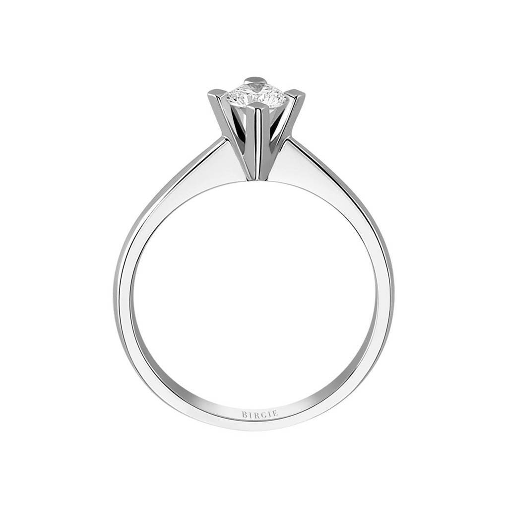 Bague solitaire diamant couleur G 0,28 carat