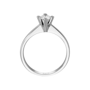 Bague solitaire diamant couleur G 0,28 carat