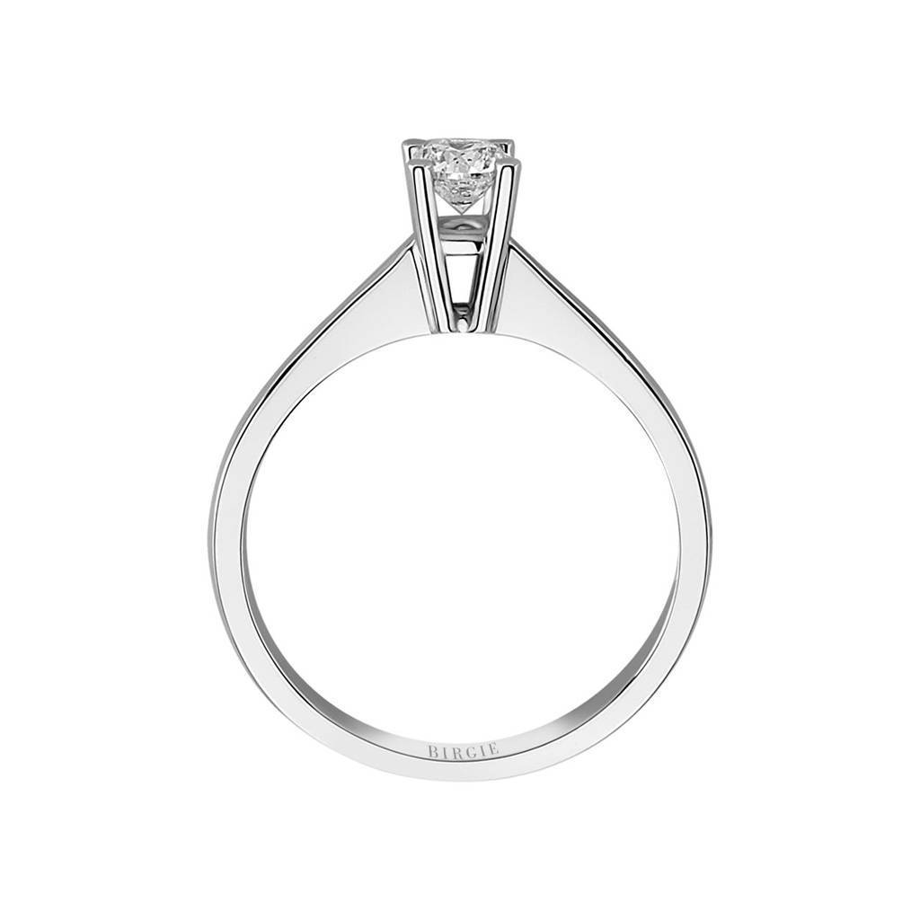 Bague solitaire diamant couleur F 0,33 carat