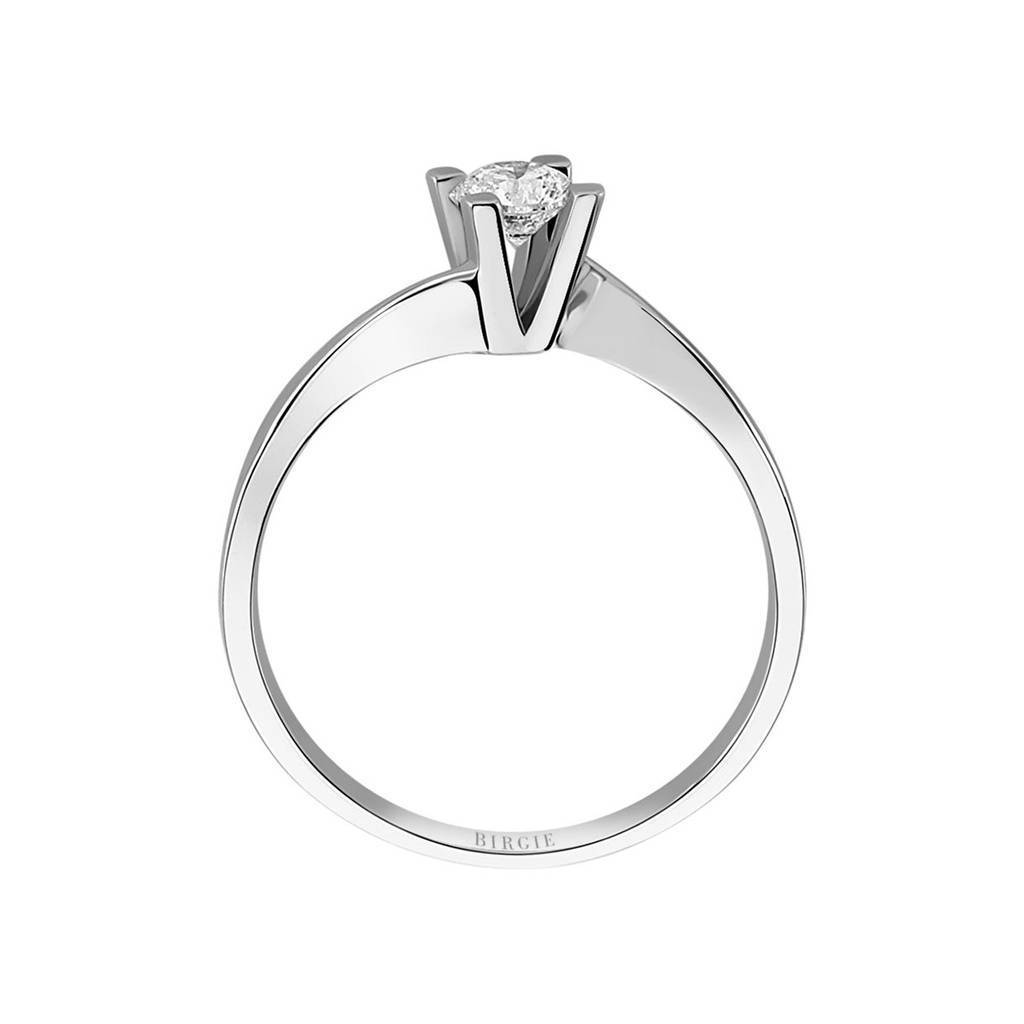 Bague solitaire diamant couleur E 0,31 carat