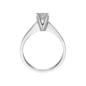 Bague solitaire diamant couleur G 0,41 carat