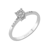 Total 0.15 Carat Diamond Engagement Ring