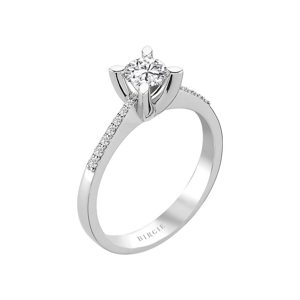 Bague de fiançailles halo de diamants total de 0,54 carat