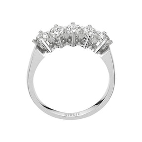 Bague de fiançailles 5 pierres diamant 0,73 carat