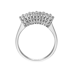 Bague de fiançailles 5 pierres diamant 0,38 carat