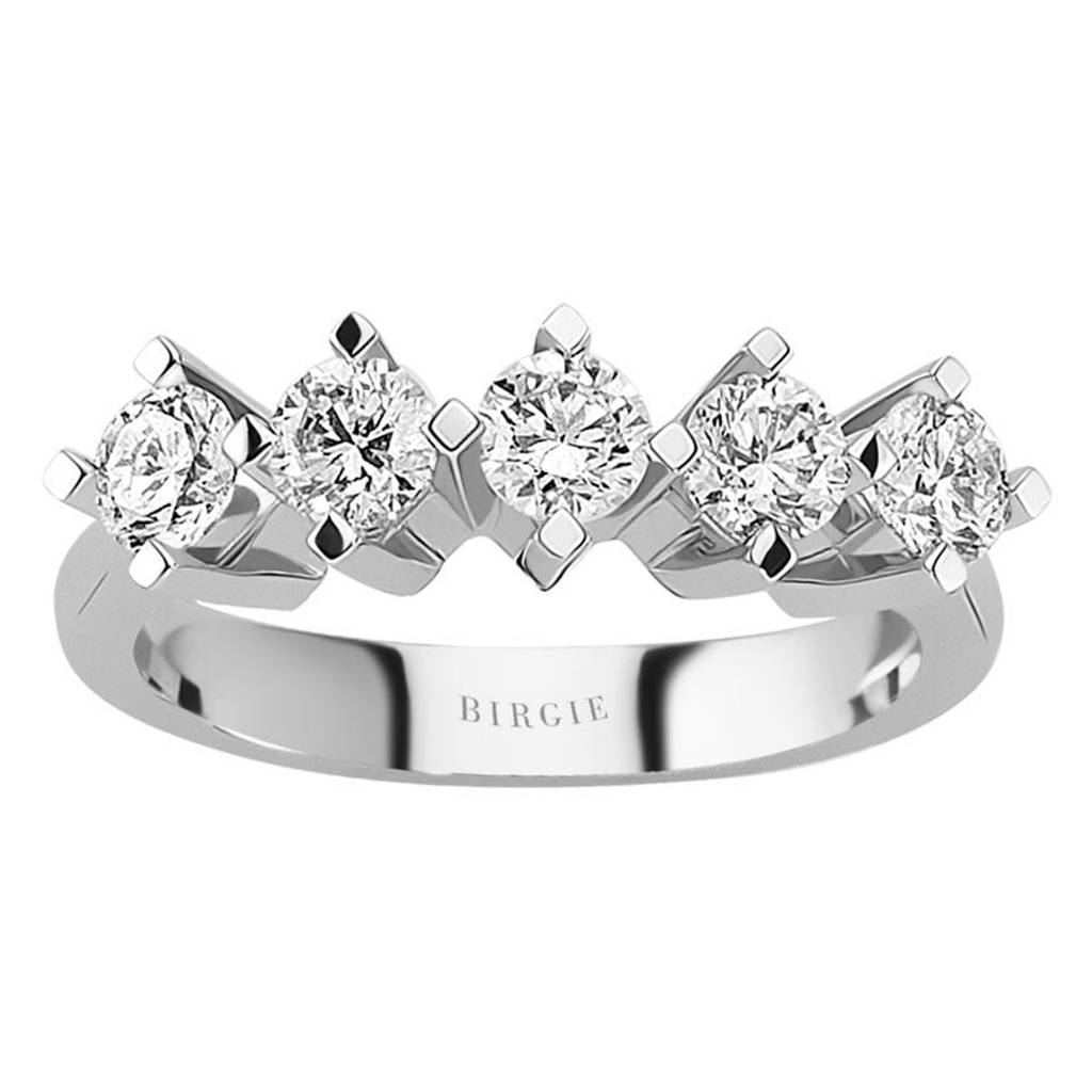 1.17 Carat Diamond 5 Stone Engagement Ring