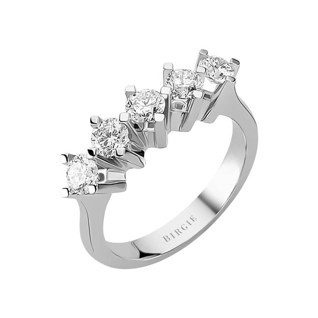 1.17 Carat Diamond 5 Stone Engagement Ring