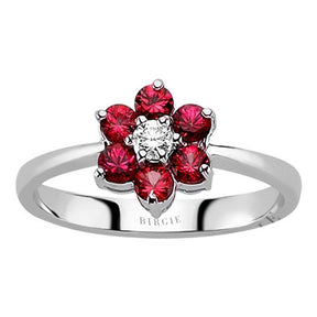 Bague Marguerite Diamants et Saphirs