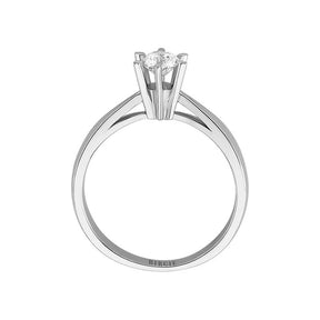 Bague solitaire diamant couleur G 0,33 carat