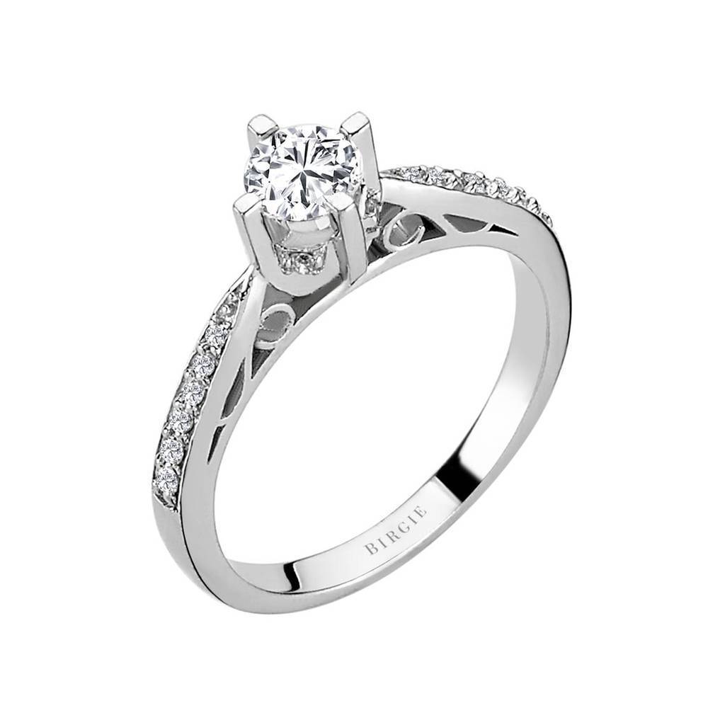 Bague de fiançailles halo de diamants total de 0,51 carat