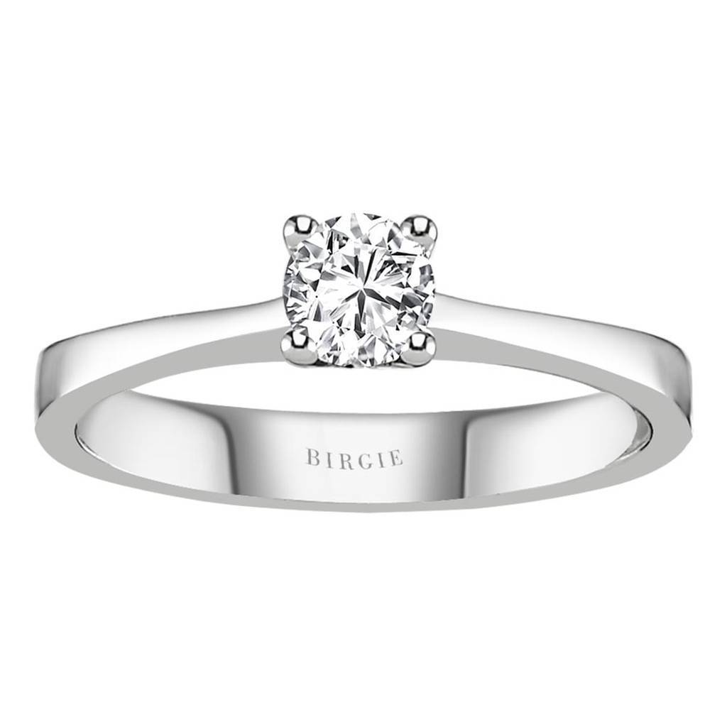 Bague solitaire diamant 0,34 carat