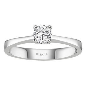 Bague solitaire diamant 0,34 carat