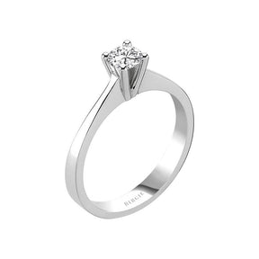 Bague solitaire diamant 0,34 carat