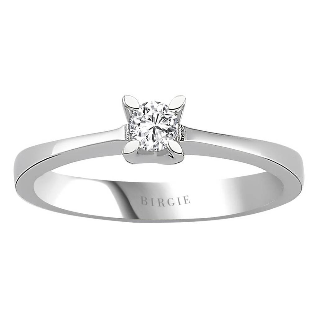 Bague solitaire diamant 0,15 carat