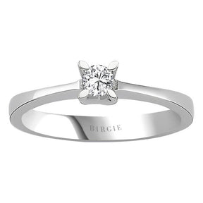 Bague solitaire diamant 0,15 carat