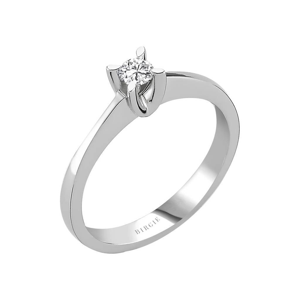 Bague solitaire diamant 0,15 carat