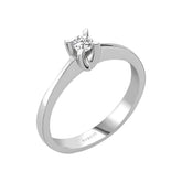 Bague solitaire diamant 0,15 carat