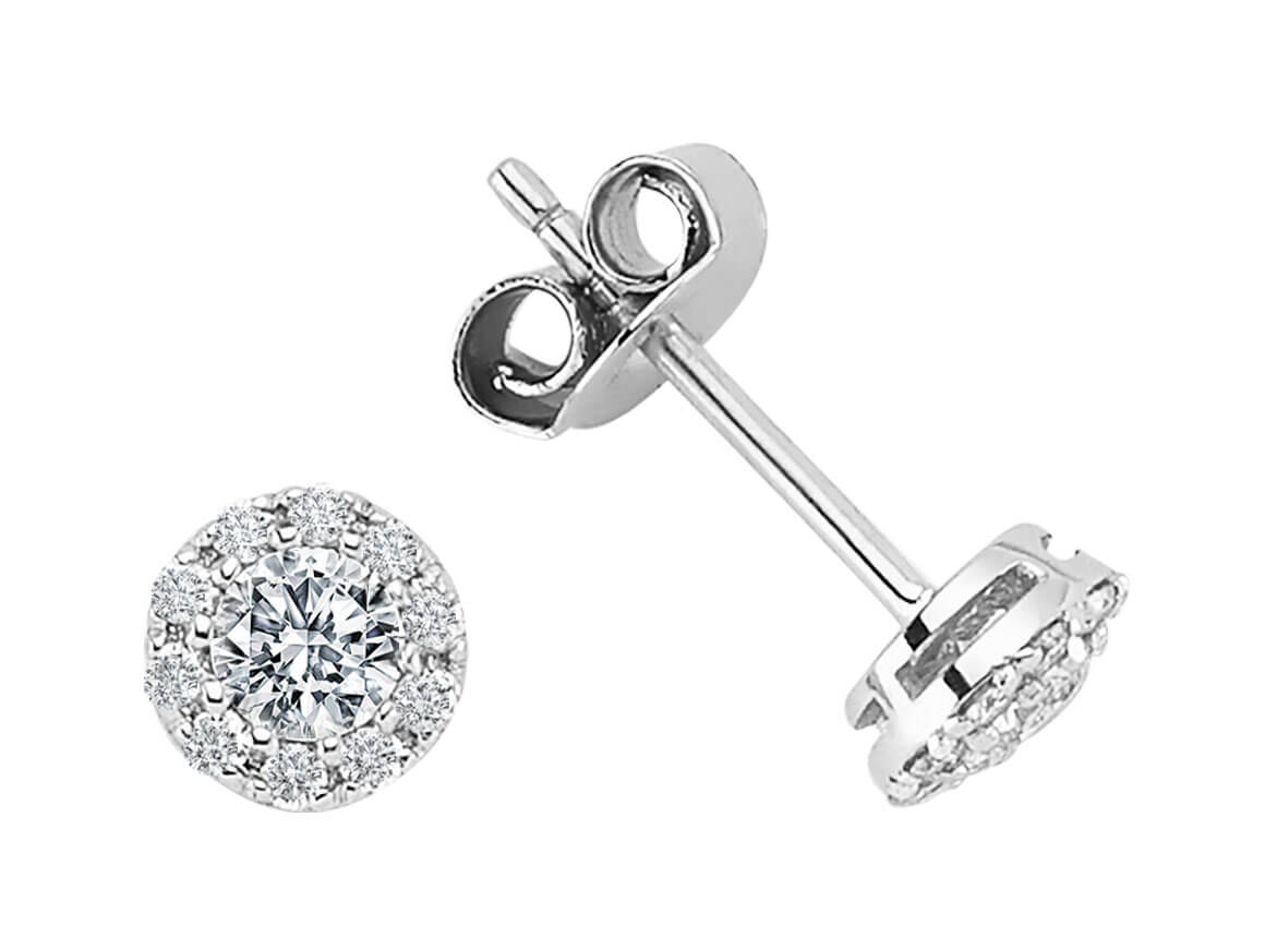 Diamond Solitaire Earrings