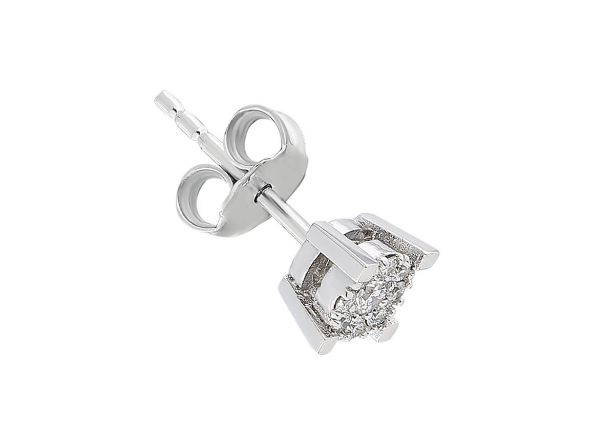0.30 Carat Diamond Solitaire Effect Men's Stud Earrings