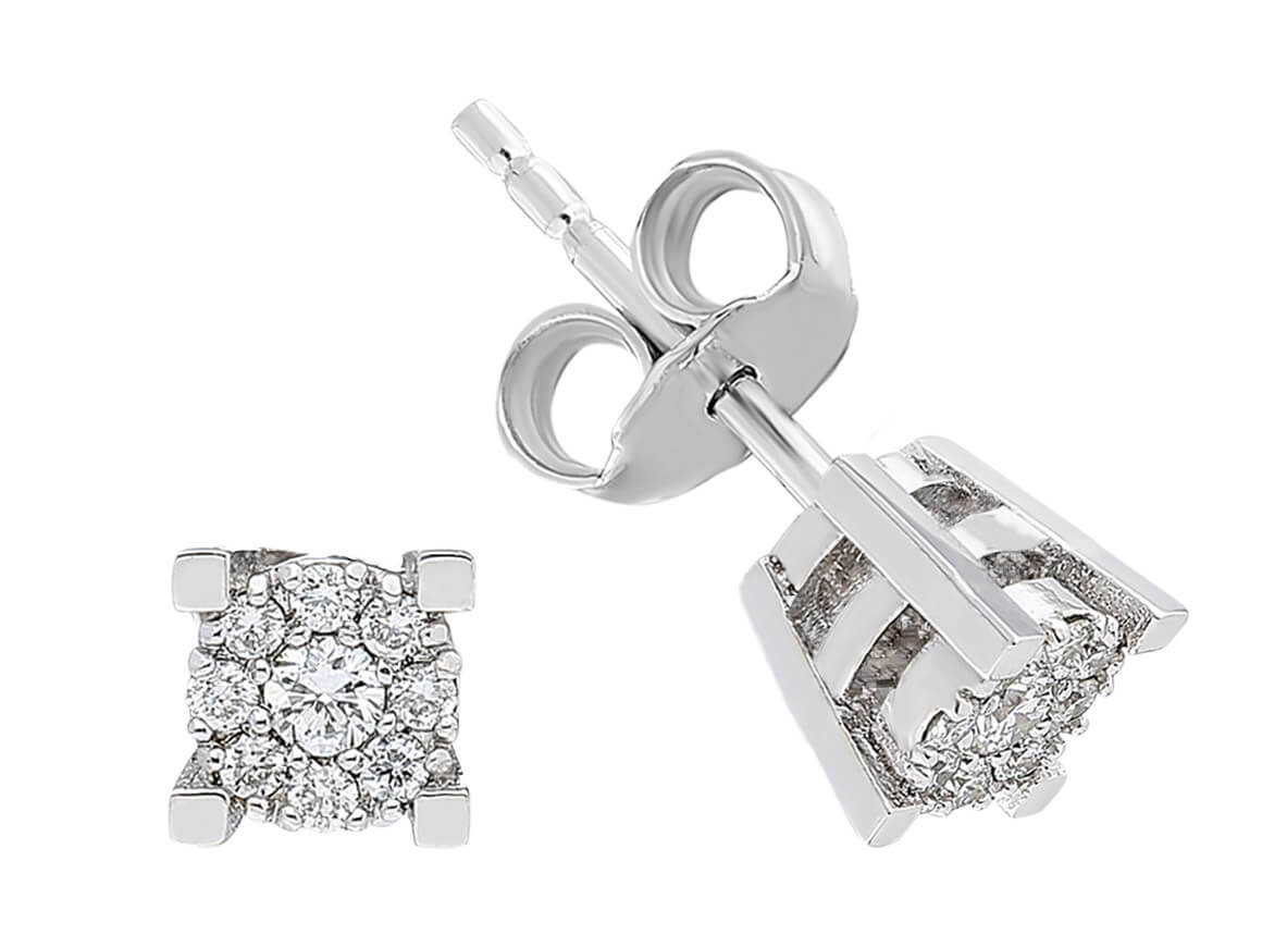 1.00 Carat Diamond Effect Solitaire Stud Earrings