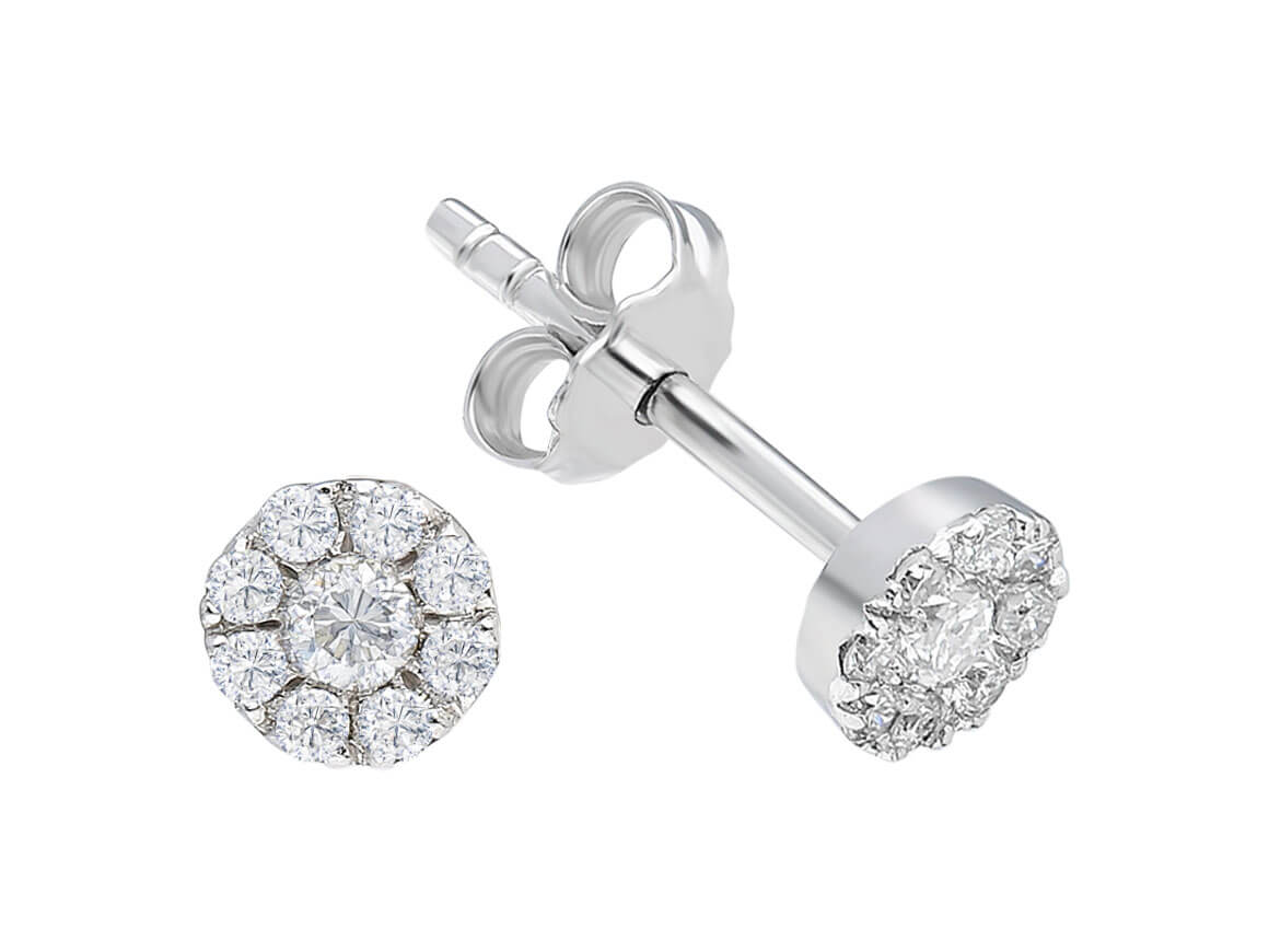 0.60 Carat Diamond Effect Solitaire Stud Earrings