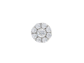 Diamond Solitaire Men's Stud Earrings