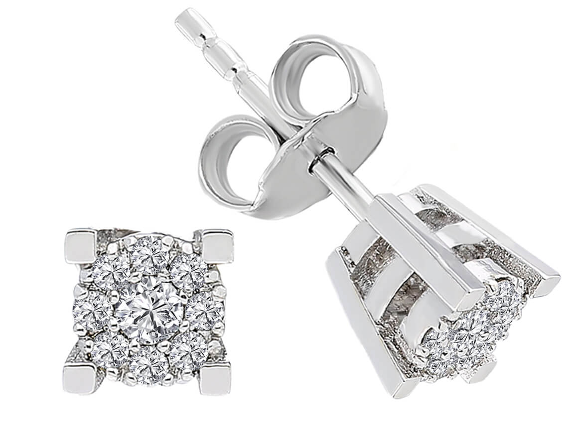 1.70 Carat Diamond Effect Solitaire Stud Earrings
