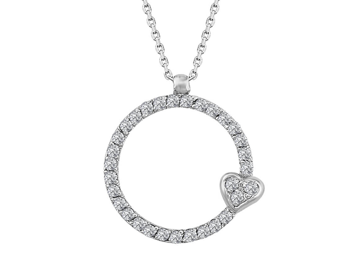 Diamond Round Necklace