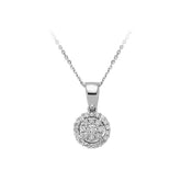 Collier de diamants de 0,15 carat au total