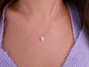 Collier baguette diamant Trinity
