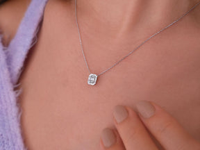 Collier baguette diamant Trinity