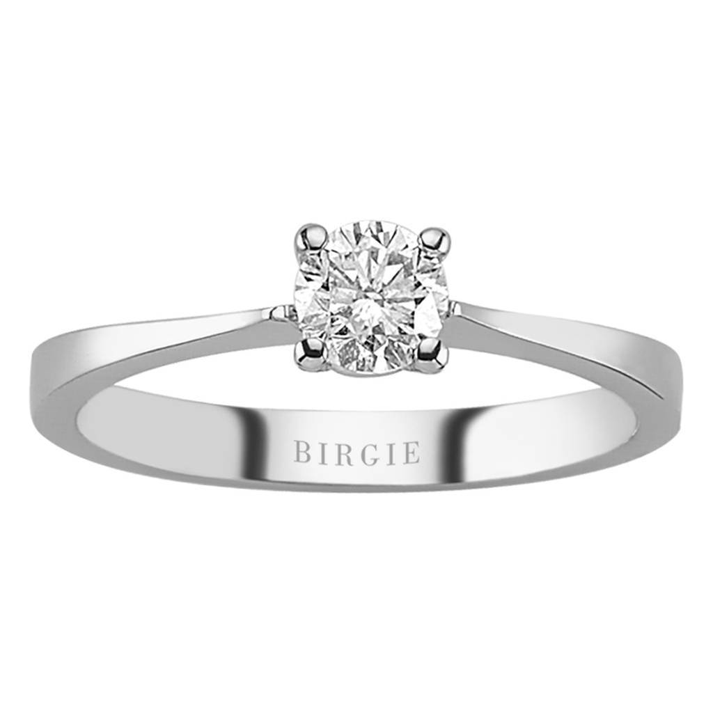 Bague solitaire diamant 0,44 carat