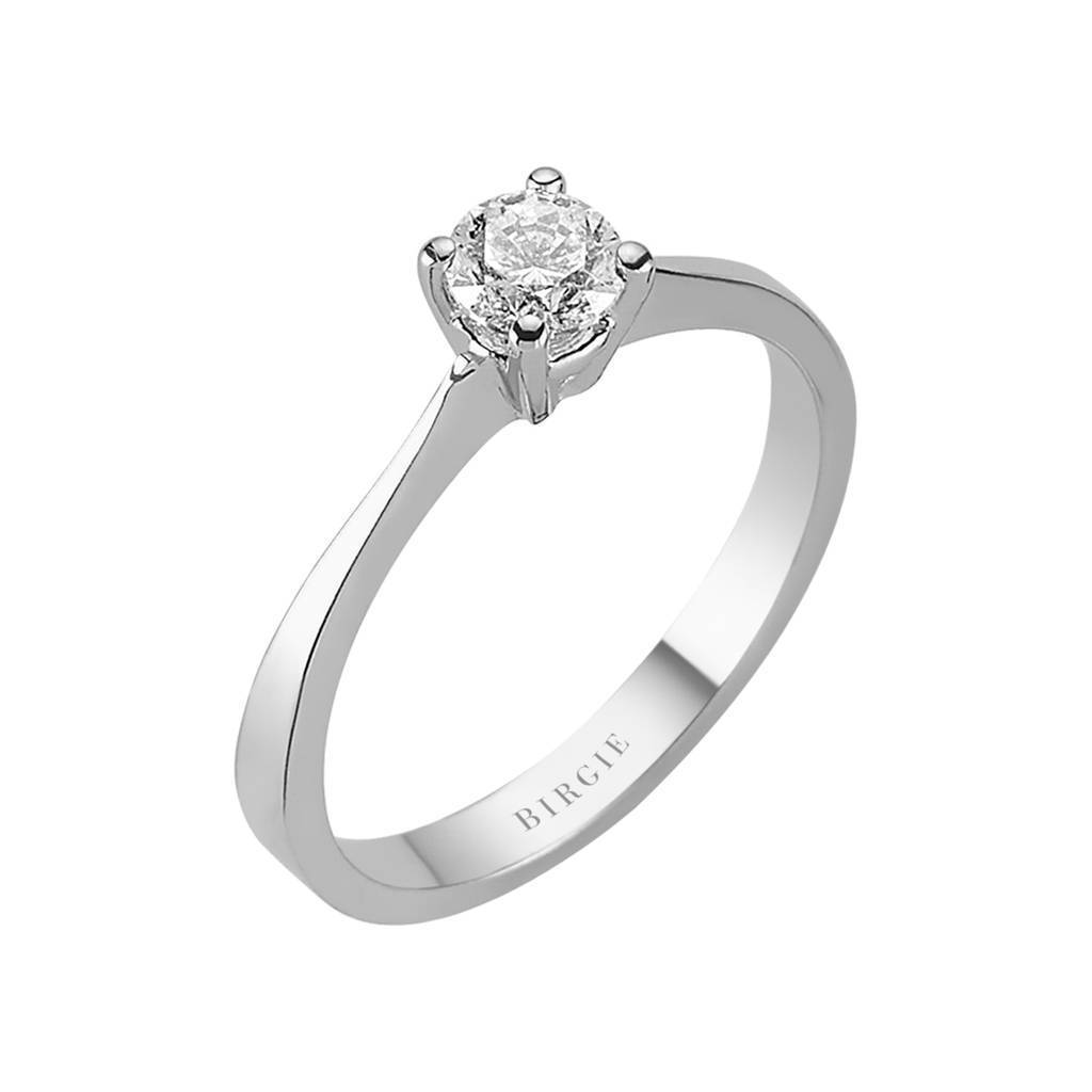 Bague solitaire diamant 0,44 carat