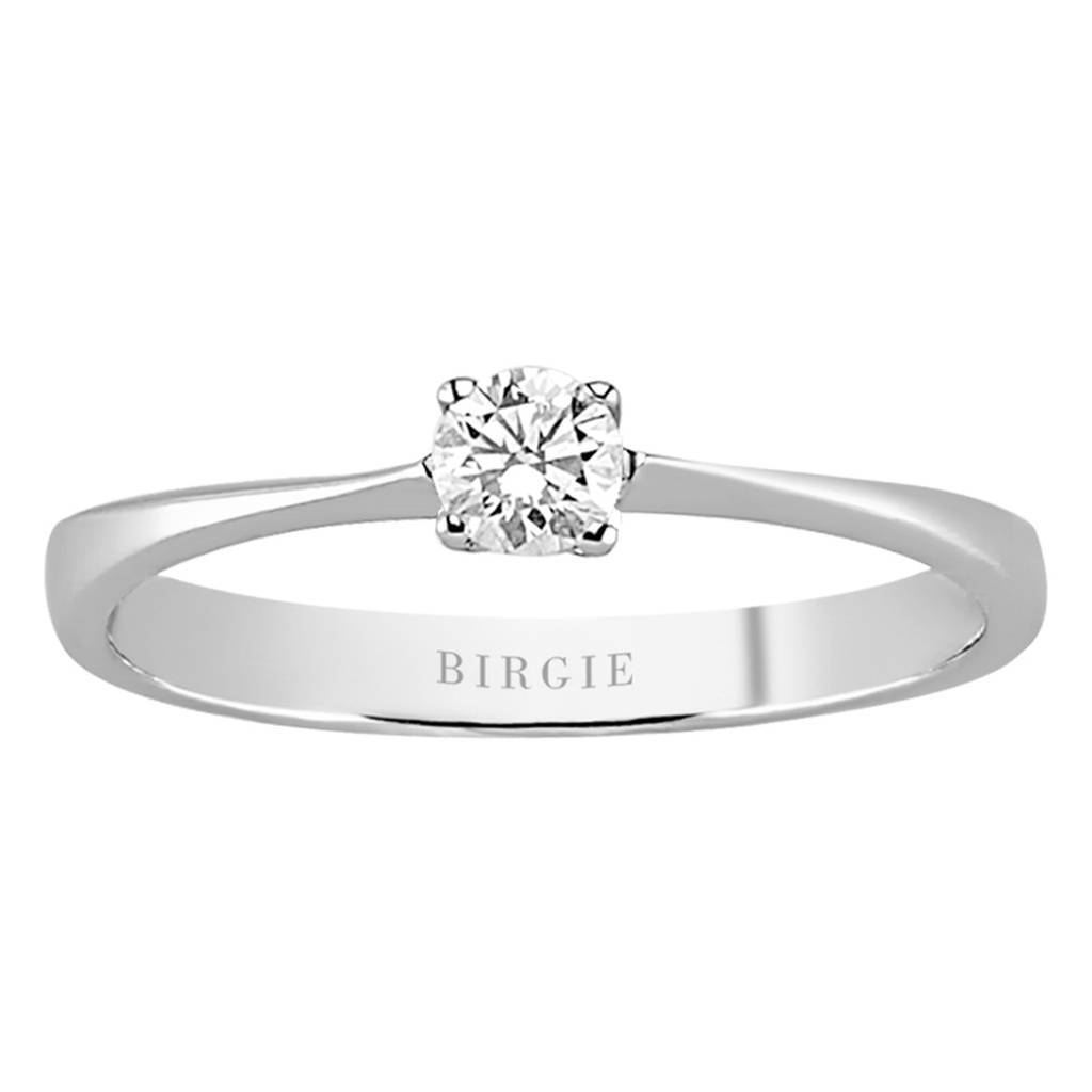 Bague solitaire diamant 0,15 carat