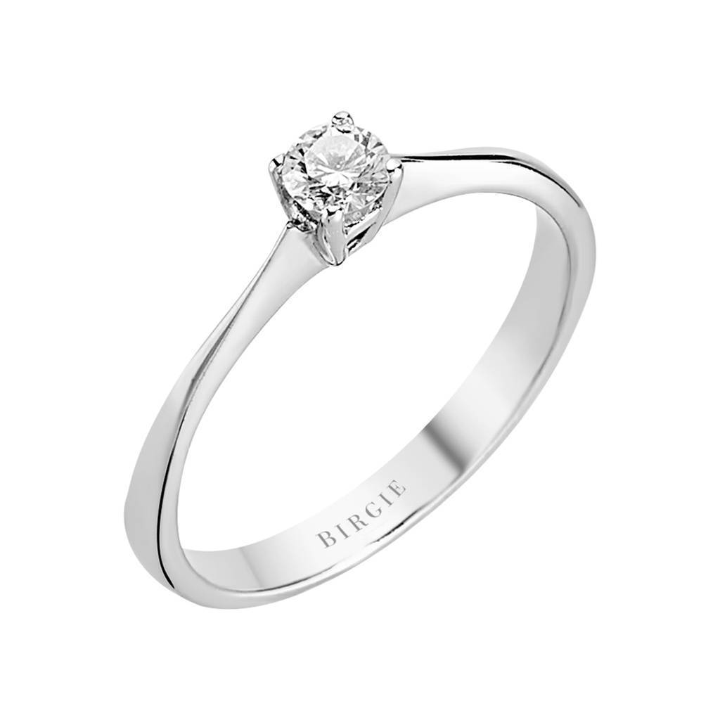 Bague solitaire diamant 0,15 carat