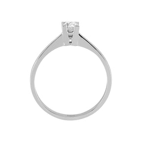 Bague solitaire diamant 0,18 carat