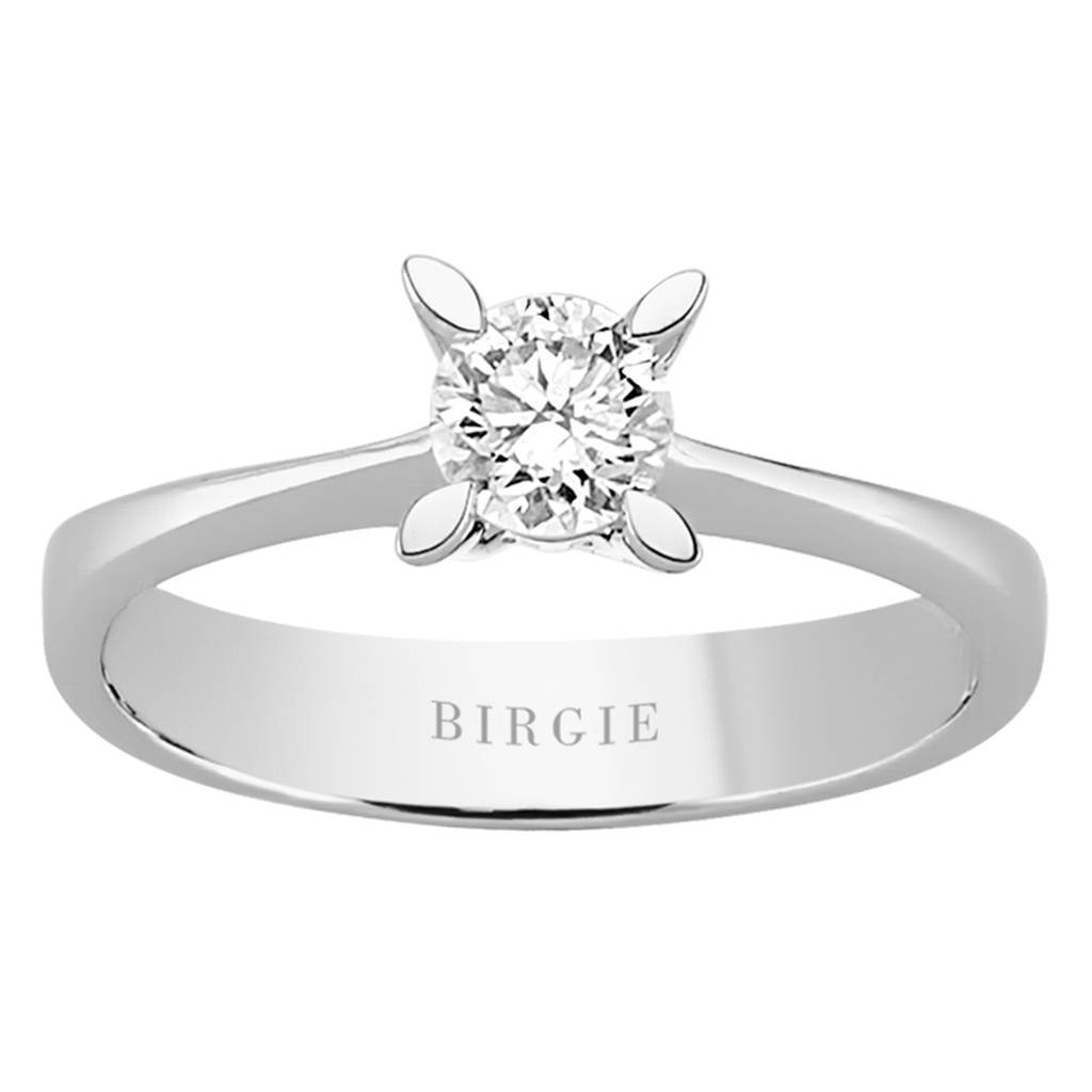 Bague solitaire diamant 0,40 carat