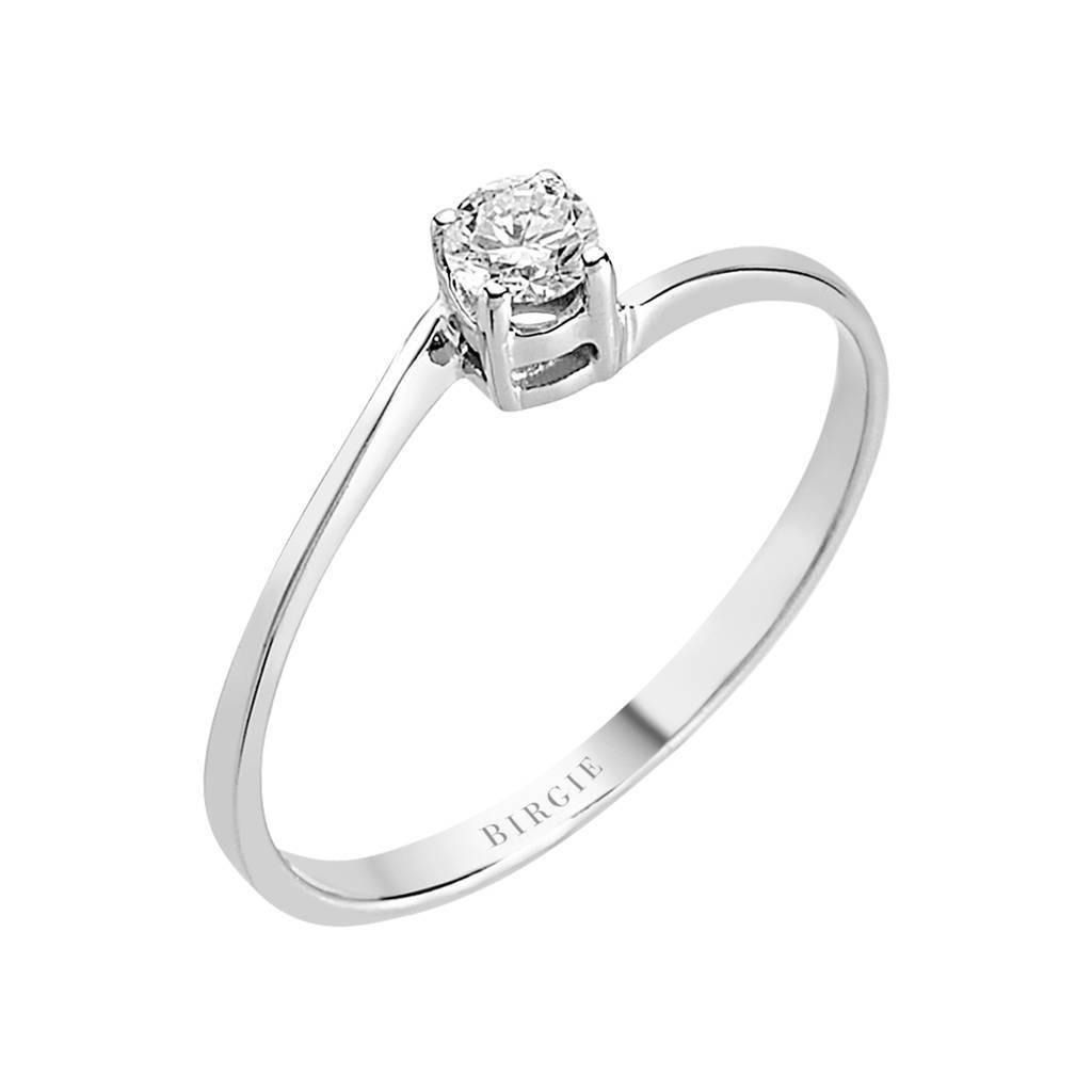 0.14 carat solitaire diamond ring