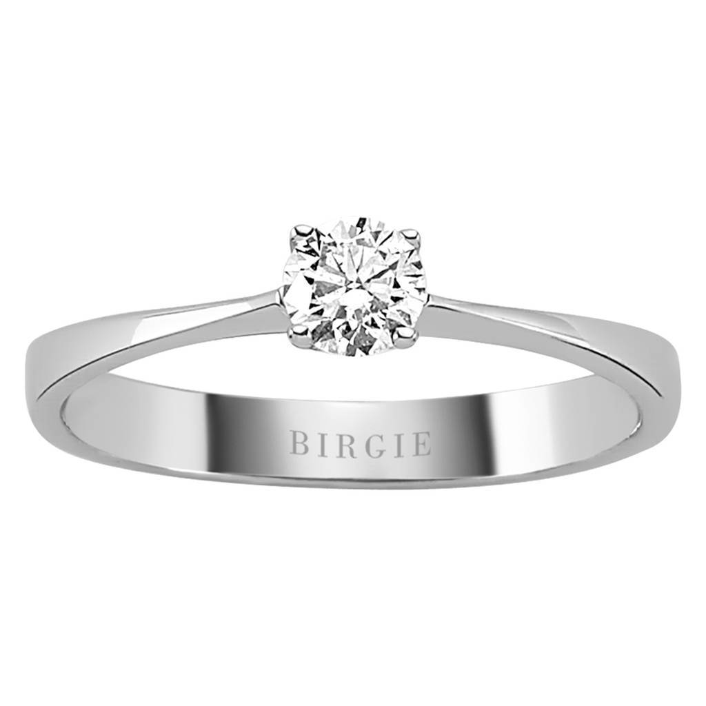 Bague solitaire diamant 0,28 carat