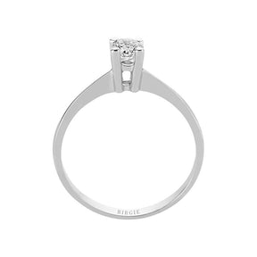 Bague solitaire diamant 0,27 carat