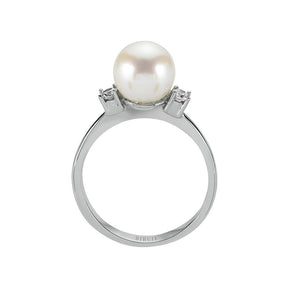Bague Diamant et Perle