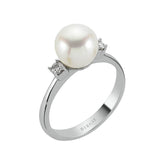 Bague Diamant et Perle