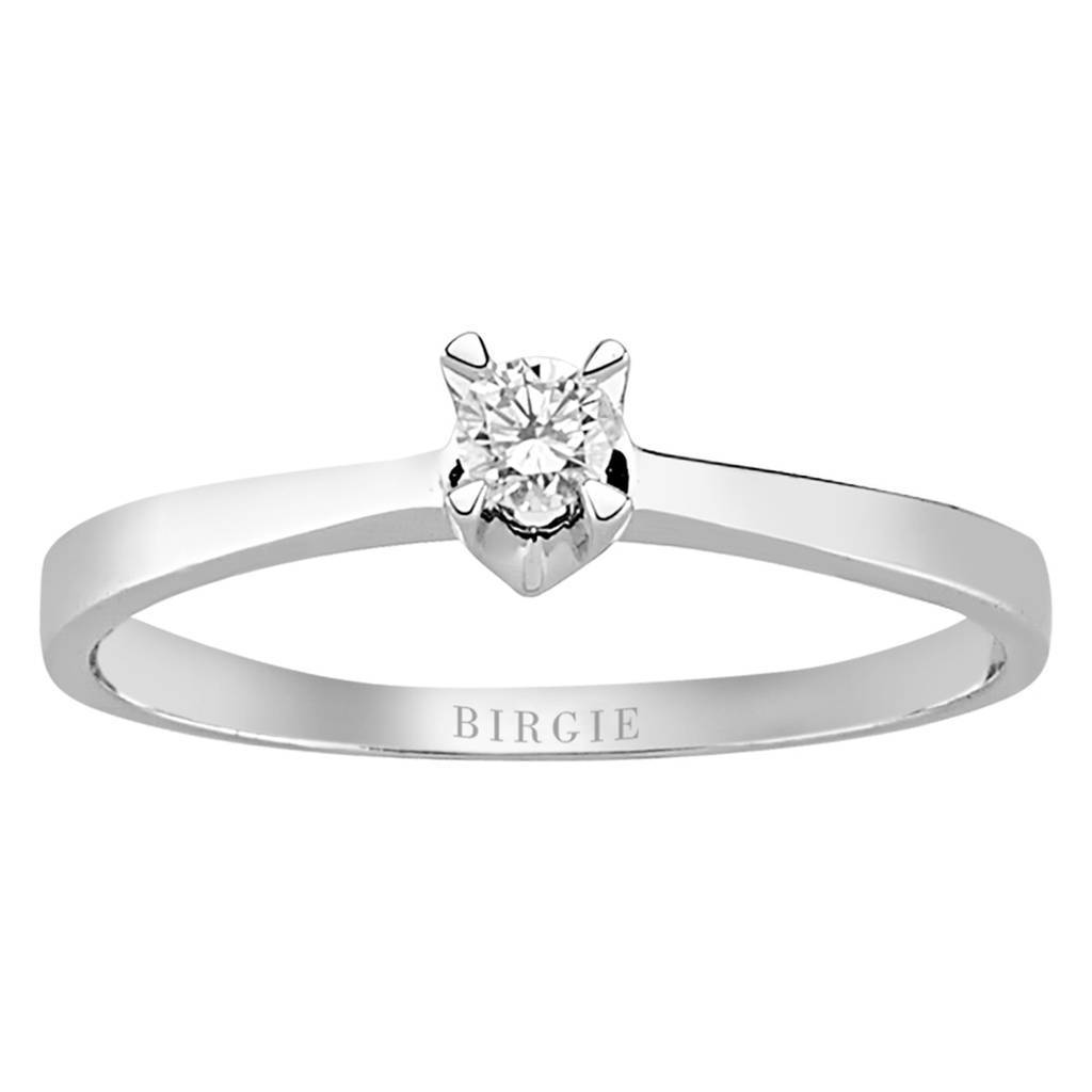 0.13 carat solitaire diamond ring