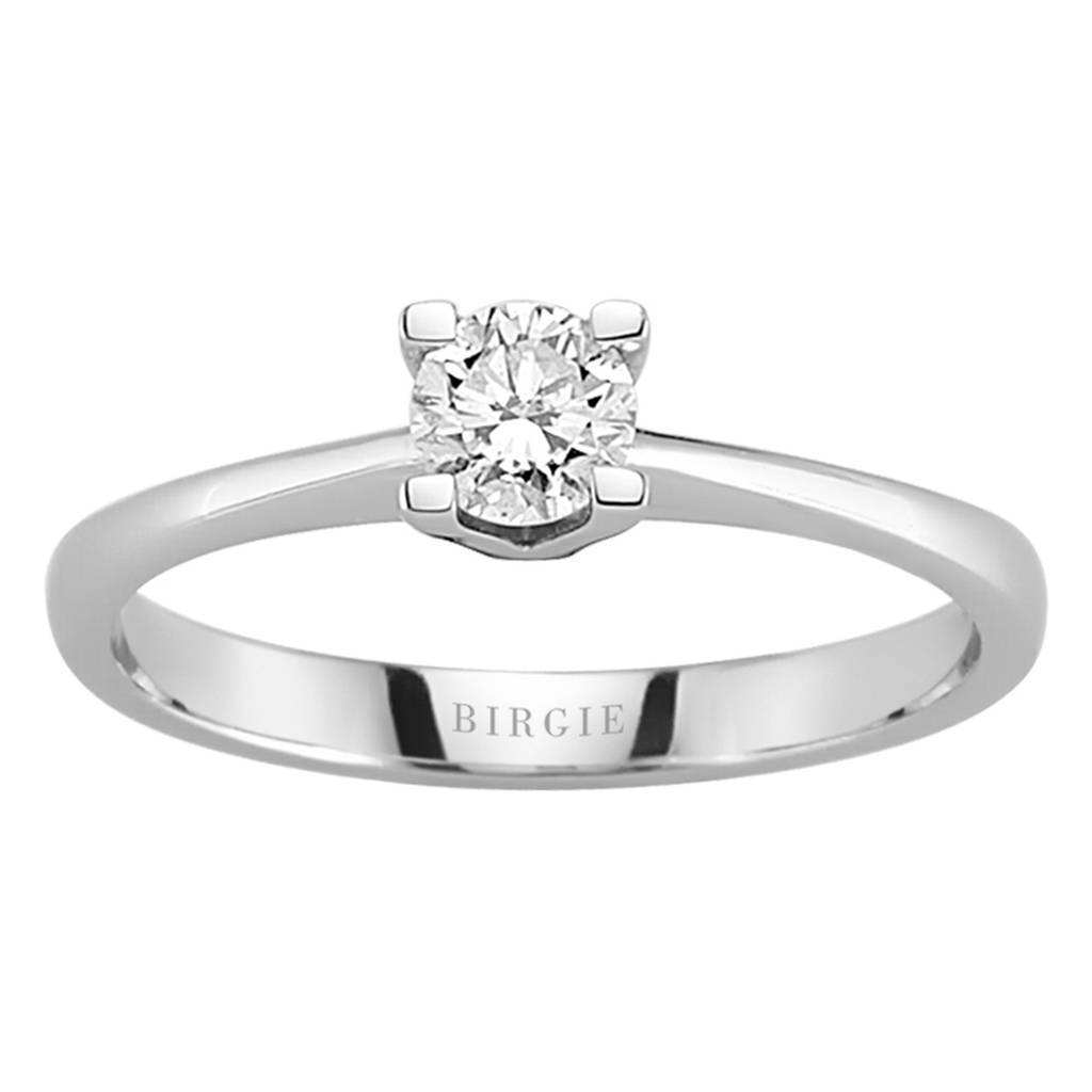 Bague solitaire diamant 0,30 carat