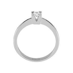 Bague solitaire diamant 0,17 carat