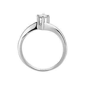 Bague solitaire diamant 0,16 carat