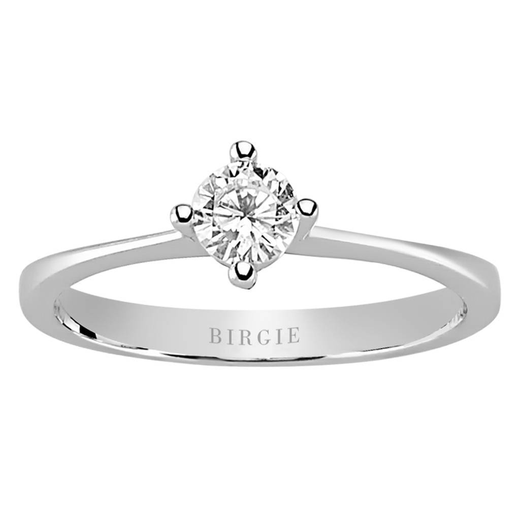 Bague solitaire diamant 0,34 carat